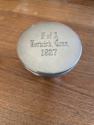 Rare antique 1912 metal thermo - 1912,