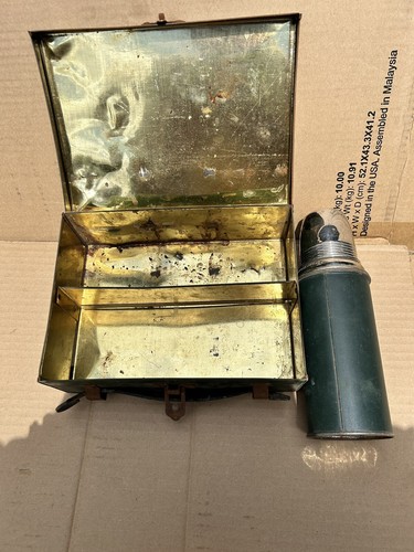 Antique thermos lunch box - lunch,
